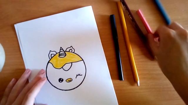 Рисуем Пончик Единорог смотреть онлайн
