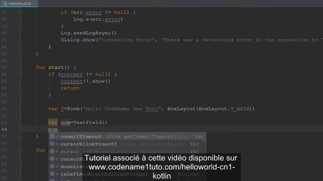 Hello World en Codename One (version Kotlin) смотреть онлайн