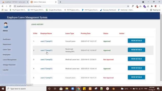 TECHUBB | Employee Leave Management System Using PHP смотреть онлайн