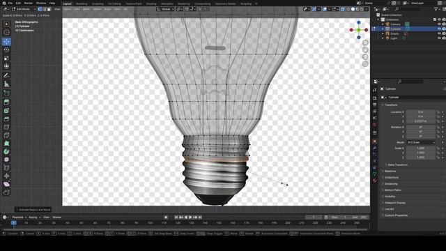 Как создать 3D-модель по изображению в Blender 3D. Настройка светящегося материала смотреть онлайн