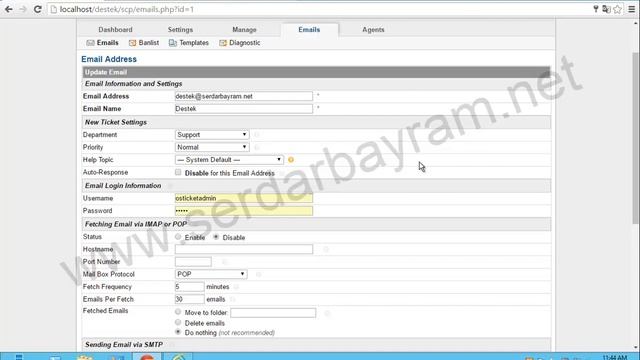 Osticket Email Ticket Configuration смотреть онлайн