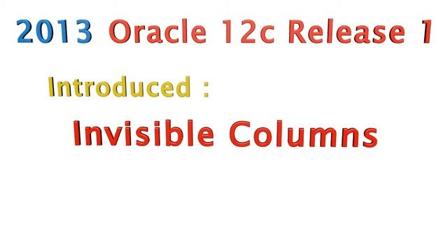 Oracle 12c R1 Features смотреть онлайн