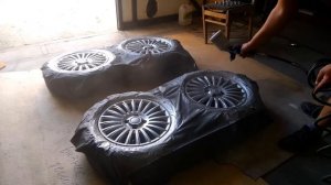 Покраска дисков в серебро своими руками без снятия резины