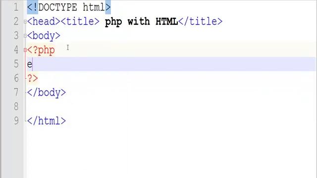 php Session 7 PHP inside the HTML Structure смотреть онлайн