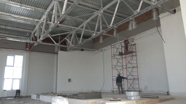 Всё на контроле. Ремонт пристройки к Ашукинской школе идёт полным ходом смотреть онлайн