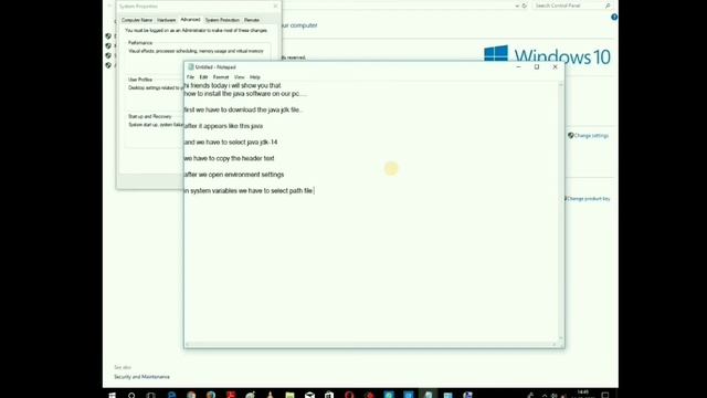 How to setup Java jdk in windows 10!!! ||Maahi computer world|| смотреть онлайн