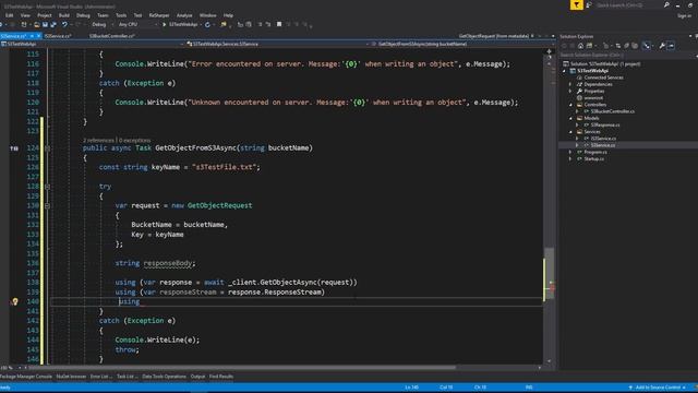 .NET Core 2.0 - AWS Tutorial - Getting an Object from an S3 Bucket смотреть онлайн