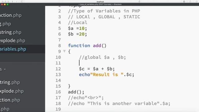 Type of Variables in PHP. LOCAL , GLOBAL and STATIC Variable in PHP. | Excellence Technology смотреть онлайн