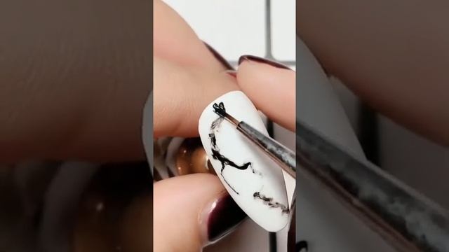 Дизайн мрамор, на ногтях??Как нарисовать? смотреть онлайн