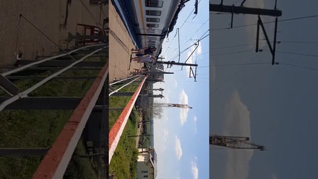 Курское направление|Серпухов - Ока - Серпухов из окна электропоезда ЭП2Д-0042. смотреть онлайн