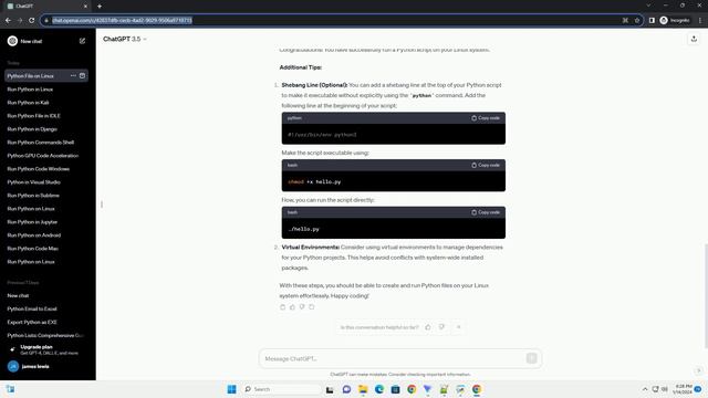 how to run python file on linux смотреть онлайн