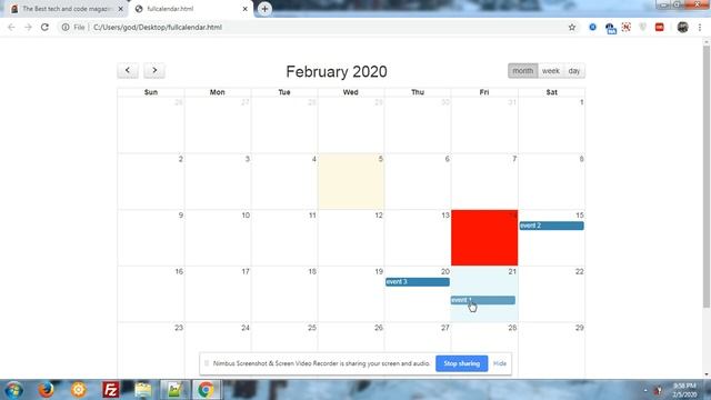 Fullcalendar highlight drag event date смотреть онлайн