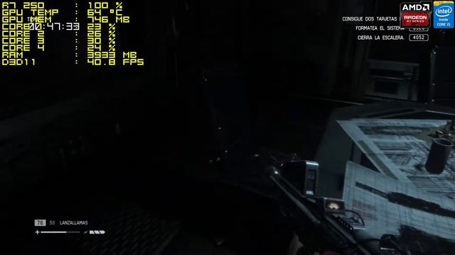 Alien: Isolation on AMD RADEON R7 250 Gameplay смотреть онлайн