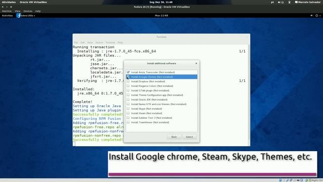 How-to install flash, codecs, chrome and more on Fedora 20 with Fedora utils, + enable custom theme смотреть онлайн