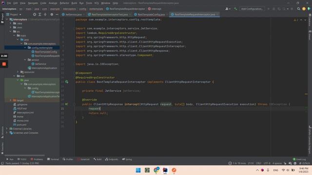 Create Java RestTemplate Request Interceptor смотреть онлайн