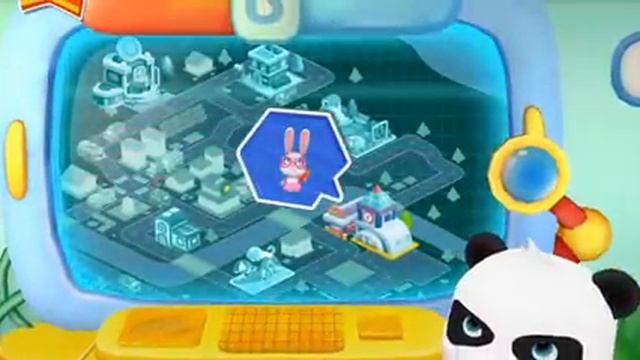 Kiki and Miu Miu - Little Panda Policeman #2 - Baby Bus - Game for kids смотреть онлайн