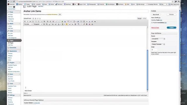 Creating Anchor Links with Wordpress 3 and Tiny MCE Plugin смотреть онлайн