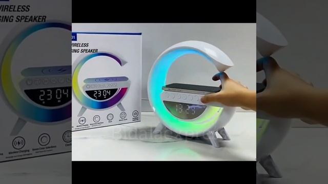 Caixa de som Bluetooth Luminária RGB - Abajur carregador de Celular via indicação #abajur #música смотреть онлайн