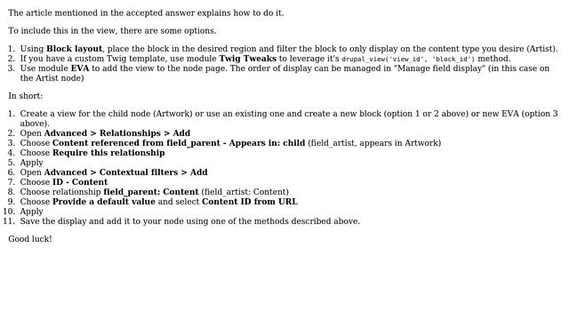 Drupal: View inside a node with content from a relationship (2 Solutions!!) смотреть онлайн
