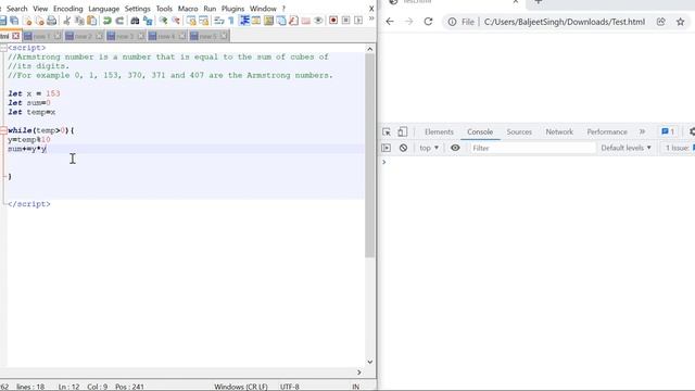 #04 - Armstrong Number in JavaScript | Javascript Interview Program смотреть онлайн