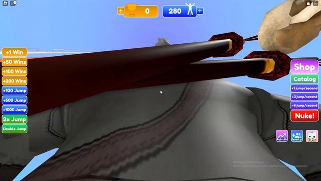 РОБЛОКС, НО С КАЖДОЙ СЕКУНДОЙ Я ПРЫГАЮ ВСЁ ВЫШЕ! ROBLOX +1 Jump Every Second смотреть онлайн