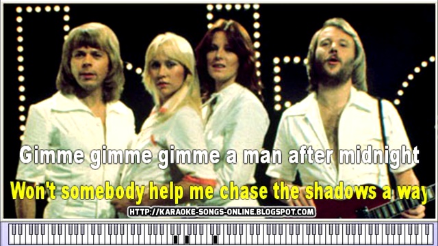 ABBA - "Gimme! Gimme! Gimme! (A Man After Midnight) Karaoke Version with lyrics on the screen. смотреть онлайн