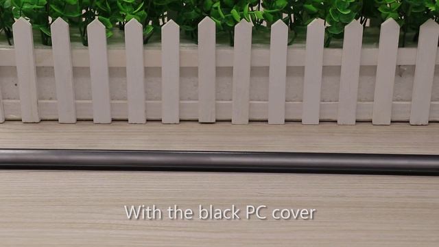 Black anodized LED aluminium profile with smoke black transparent aluminum diffuser смотреть онлайн