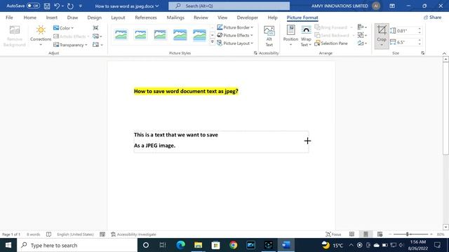 How To Save Word Document Text as JPEG смотреть онлайн