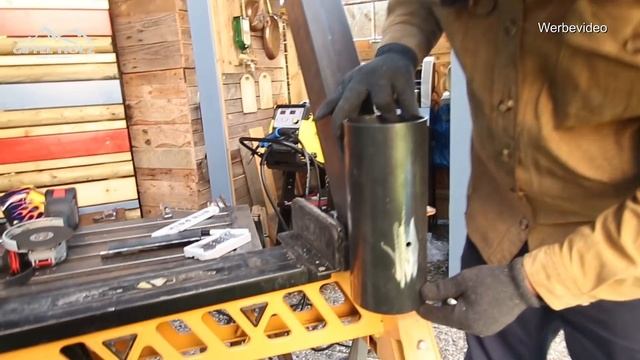 Feuer Im Garten | Feuerrohr Selber Bauen | Anfänger Schweißen - Feuerfackel - Pelletfackel