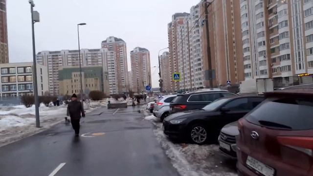 Москва 3703 микрорайон Град Московский, Радужная улица весна вечер смотреть онлайн