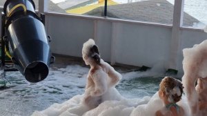 Ника на пенной вечеринке в Кабардинке 2022