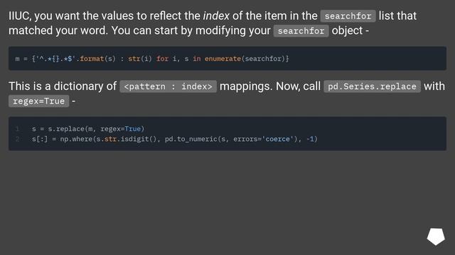 Search and return index of matching substring with pandas смотреть онлайн