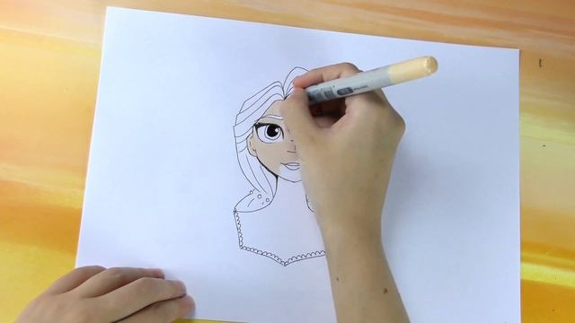 Dibujando a Rapunzel - Las aventuras de Rapunzel en Enredados de Disney | Aprende a dibujar смотреть онлайн