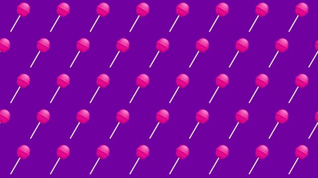 ? Pink Lollipop Candy Sweets on Purple Animated VJ Loop Video Background смотреть онлайн
