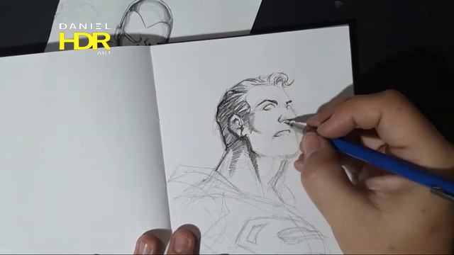 Speed Drawing - Superman [DC Comics] ❖ Daniel HDR Art смотреть онлайн