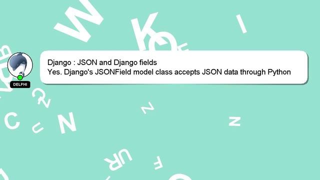 Django : JSON and Django fields смотреть онлайн