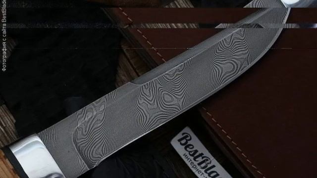 Златоустовские ножи НР2 (сталь черный дамаск У10А/7ХНМ, дюраль, береста) смотреть онлайн