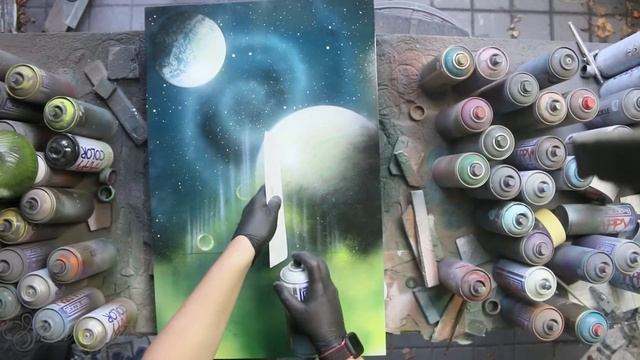 Ancient Mayan Temple - SPRAY PAINT ART by Skech смотреть онлайн