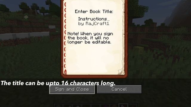 How To Use A Book And Quill In Minecraft смотреть онлайн
