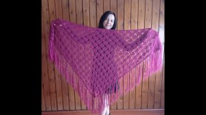 МК № 8 Узор для шали крючком (crochet shawl pattern)