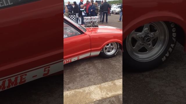 Mk5 Cortina dragster at Santa pod classic ford show 2015 смотреть онлайн