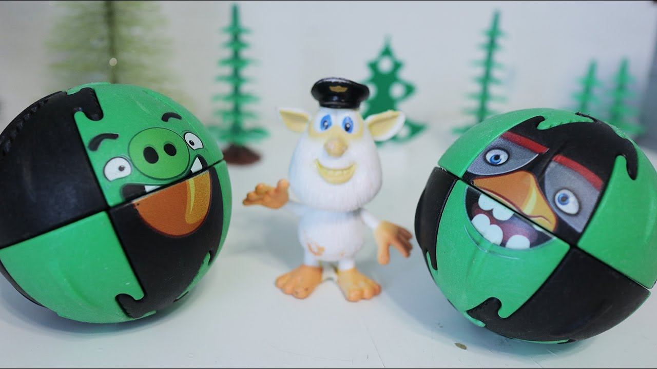 Видео с игрушками Энгри Бердс. Свин украл киндер сюрприз у злых птичек