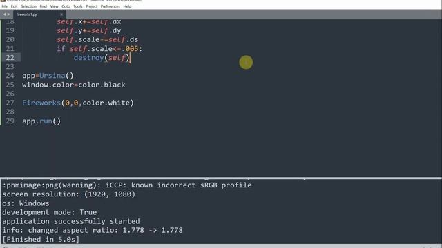 Happy New Year Fireworks in Python With Ursina Engine смотреть онлайн