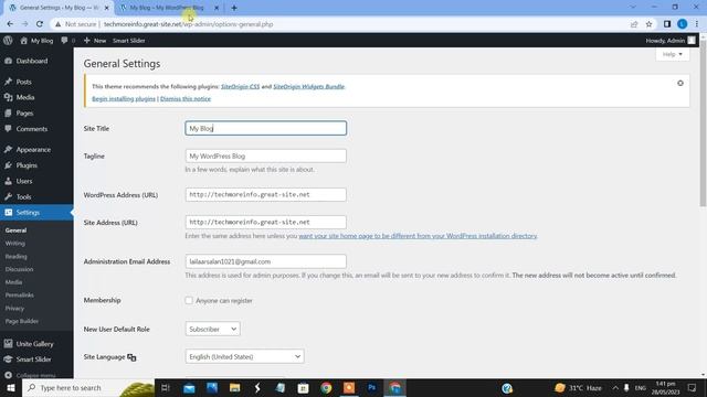 How To Change Site Title In Wordpress |2023| FAST & EASY | Part 10|#wordpresstutorial#title #change смотреть онлайн