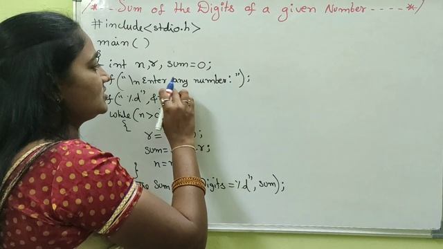 C-Language | Sum of the Digits Of a Number in C ||C Both In Telugu And English|Telugu ScitTutorial смотреть онлайн