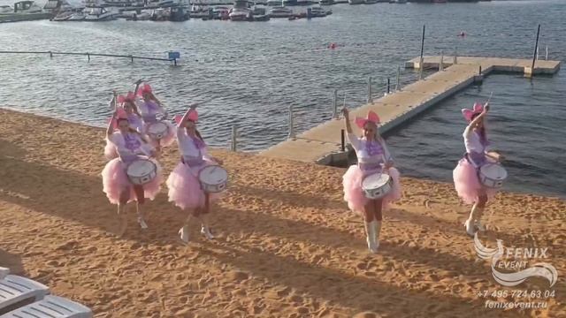 Заказать ансамбль барабанщиц на праздник, юбилей и корпоратив - шоу барабанщиц на свадьбу в Москве смотреть онлайн