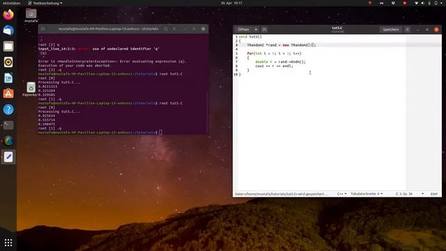 CERN ROOT Tutorial 7: Creating Random Numbers смотреть онлайн