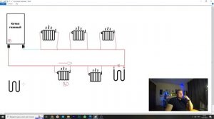 Однотрубная система теплый пол / Как подключить теплый пол однотрубной системе???