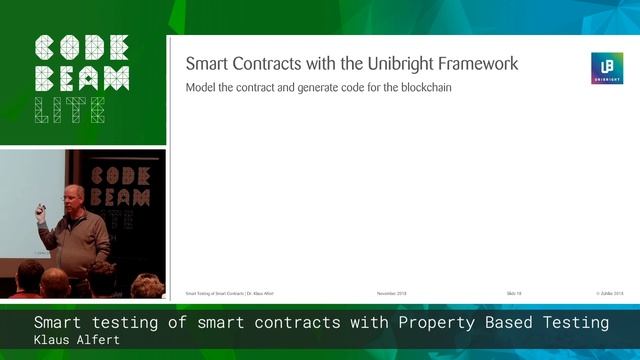 Klaus Alfert - Property Based Testing - Smart testing of smart contracts - Code BEAM Lite Munich 18 смотреть онлайн
