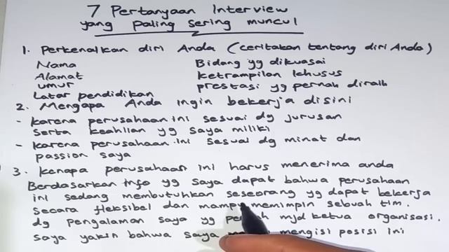 7 Pertanyaan Interview Yang Paling Sering Muncul смотреть онлайн